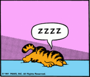 Garfield faceplant