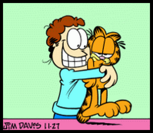 garfield hug