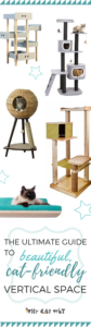 Cat trees don't have to be gaudy and monstrous. Here are a few of our favorite picks that add beauty, as well as functionality, to your cat-happy home. #cats #cattree #catfurniture