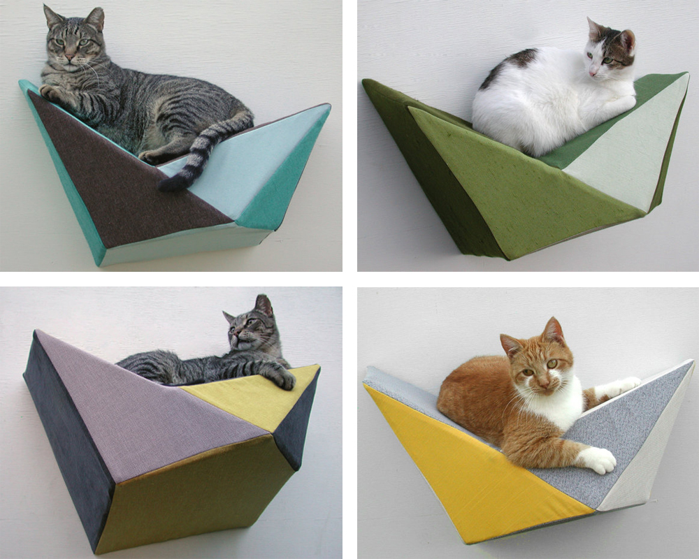 curved cat shelf