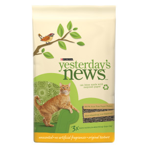 yesterday's news cat litter