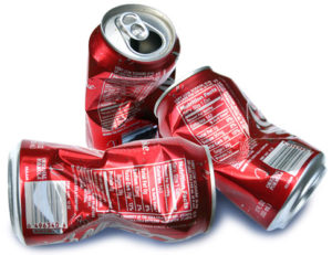 empty soda cans