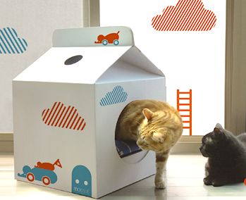 diy cat box house